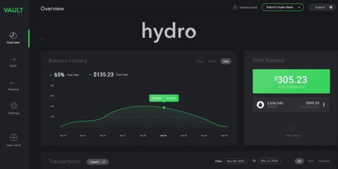 hydro crypto wallet