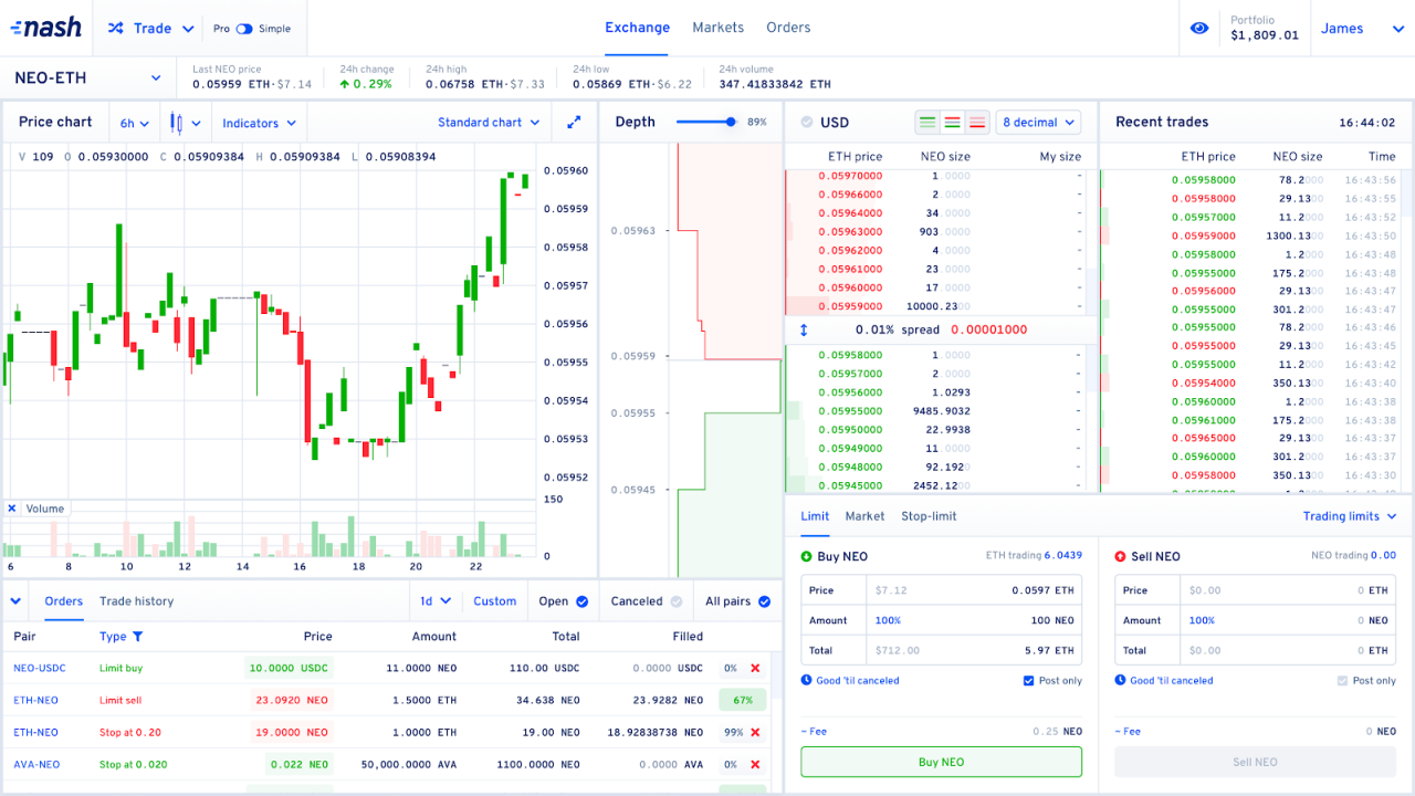 dash crypto and nash exchange